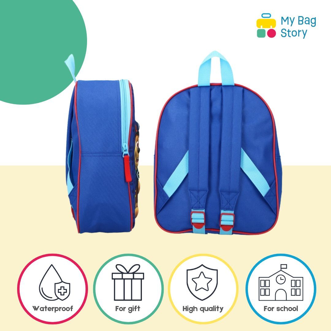 Mybagstory - Sac à dos 3D Pat' Patrouille Bleu - 32 cm