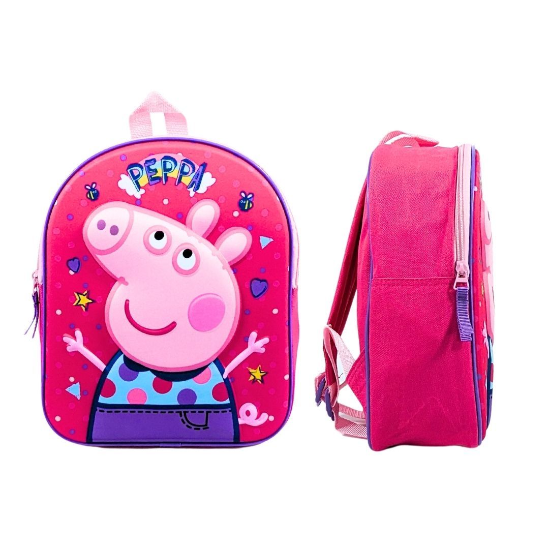 Mybagstory - Sac à dos fille 3D Peppa Pig Rose - 32 cm