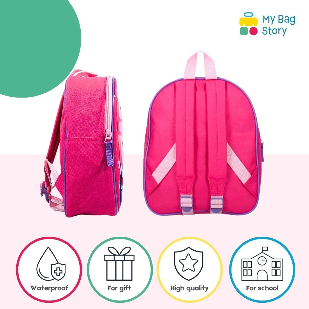 Mybagstory - Sac à dos fille 3D Peppa Pig Rose - 32 cm