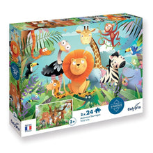 Sentosphère - Puzzle 2 x 24 pièces - Animaux Sauvages