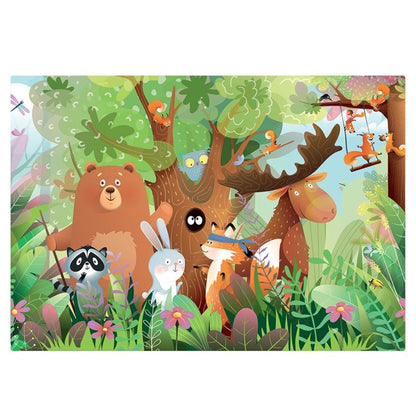 Sentosphère - Puzzle 2 x 24 pièces - Animaux Sauvages