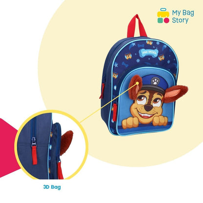 Mybagstory - Sac à dos Pat' Patrouille Bleu - Oreilles douces - 31 cm