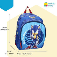 Mybagstory - Sac à dos Sonic Bleu 2 compartiments - 35 cm