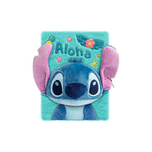 Kids- Carnet A5 Stitch en peluche rose