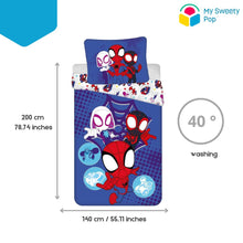 My Sweety Pop - Parure de lit Spiderman enfant 140x200 cm