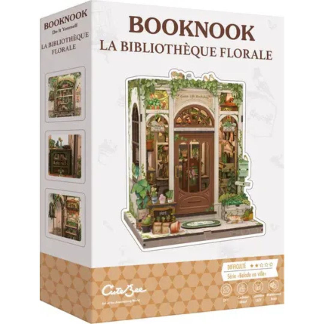 CuteBee - BookNook - La Bibliothèque Florale