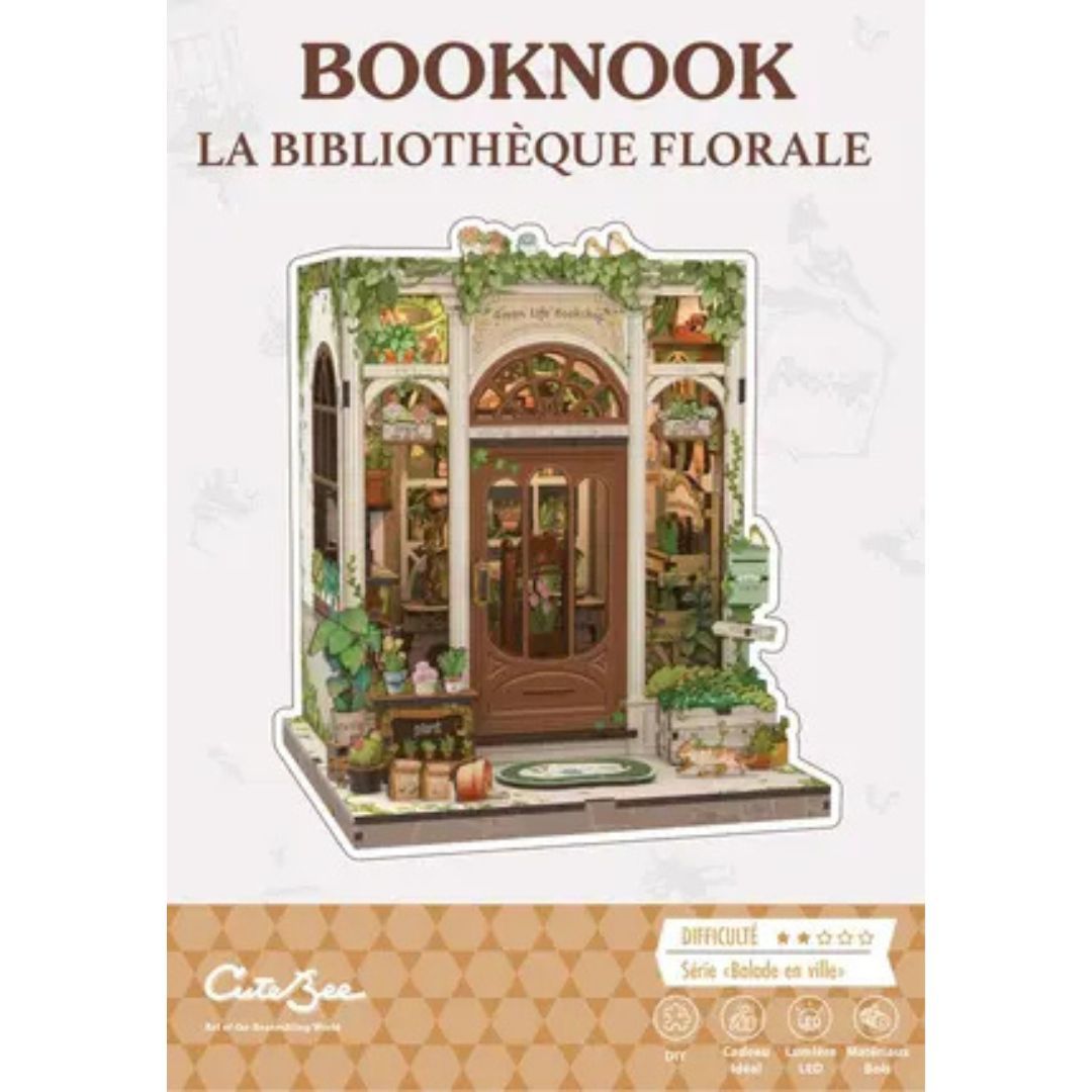 CuteBee - BookNook - La Bibliothèque Florale