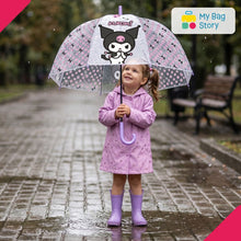 Mybagstory - Parapluie Transparent Kuromi pour Enfant 46 cm