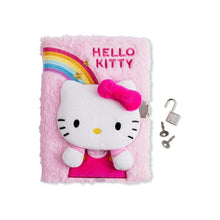 Kids Licensing - Journal intime Hello Kitty 3D en peluche A5 avec cadenas et clé