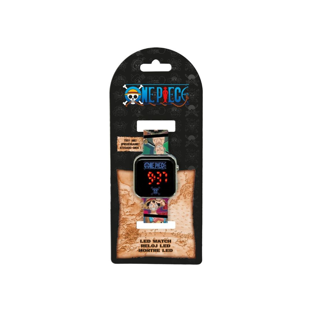 Kids Licensing - One Piece - Montre Fitness Numérique LED pour Enfant