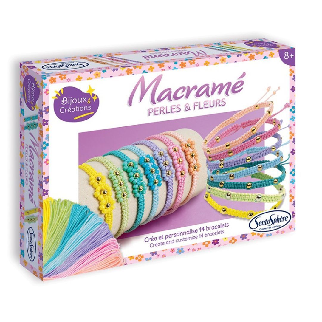 Sentosphère - Bracelets Macramé - Perles et Fleurs
