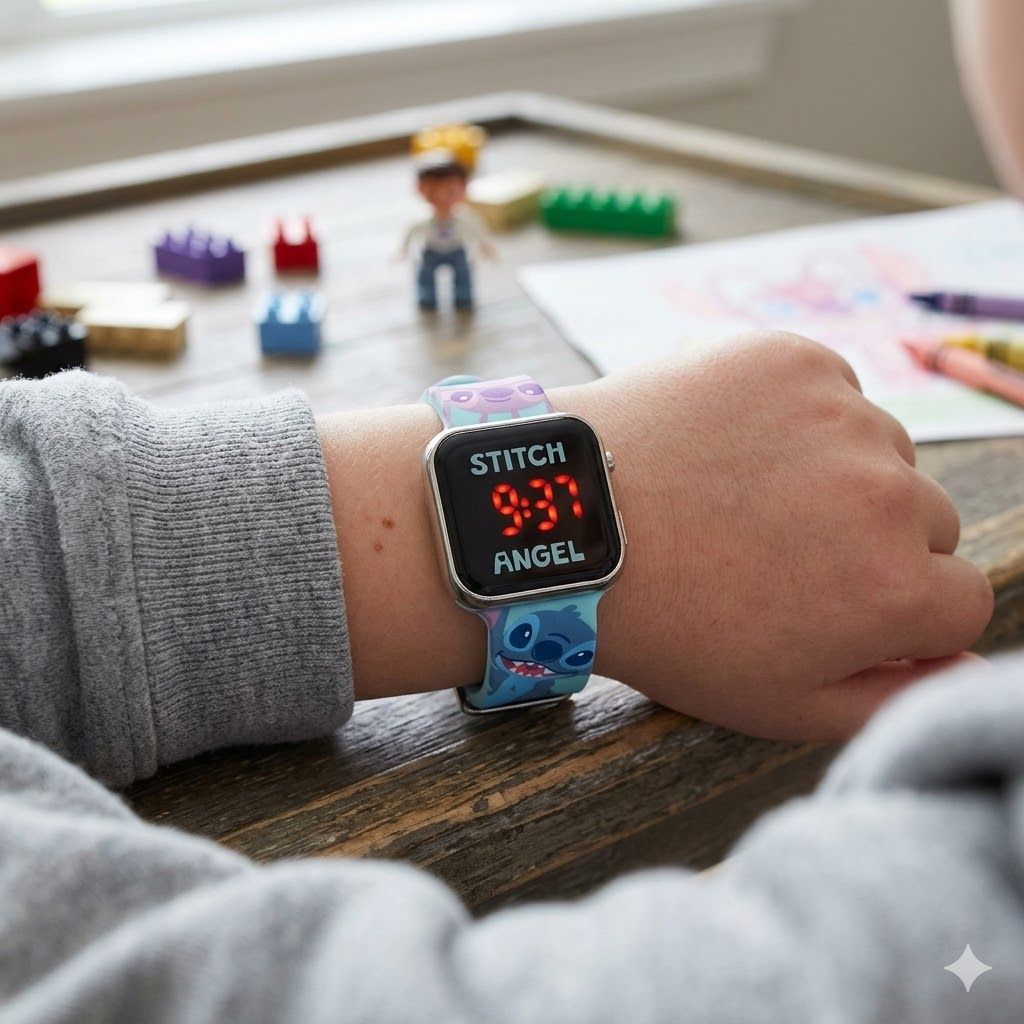 Kids Licensing - Montre Numérique LED Stitch pour Filles