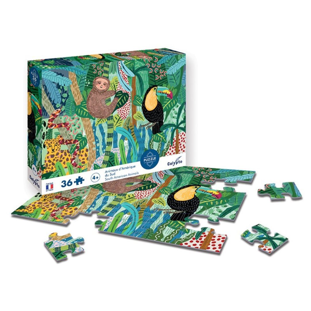 Sentosphère - PUZZLE 36 Pièces - Animaux d'Amérique du Sud