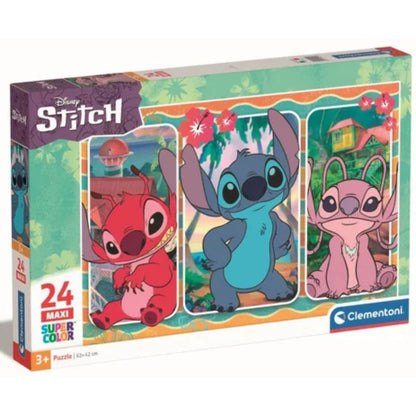 Clementoni - STITCH puzzle maxi 24 pièces
