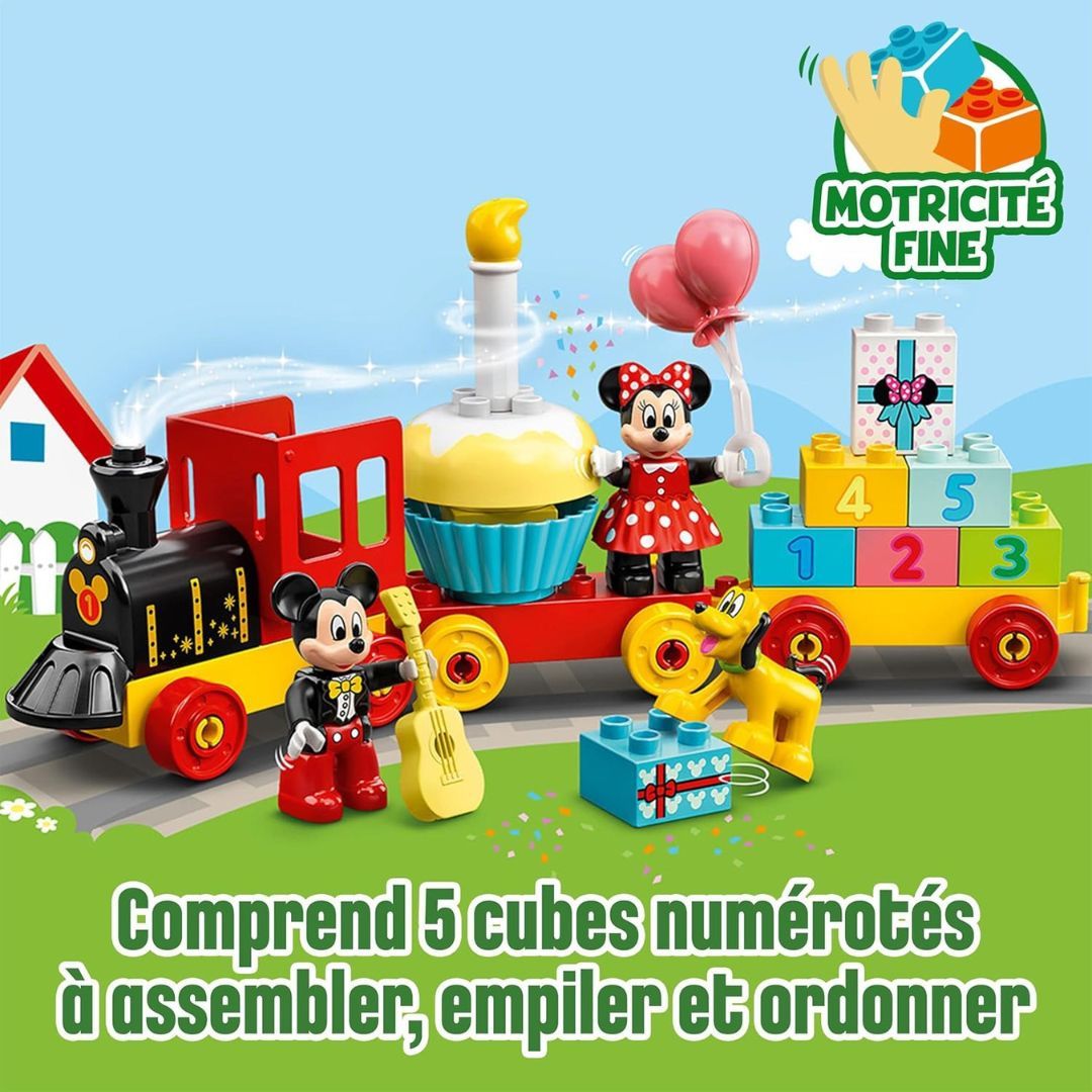 LEGO Duplo - 10941 Disney Le Train d’Anniversaire de Mickey et Minnie