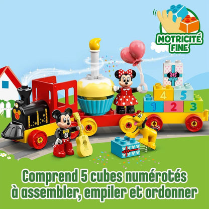 LEGO Duplo - 10941 Disney Le Train d’Anniversaire de Mickey et Minnie