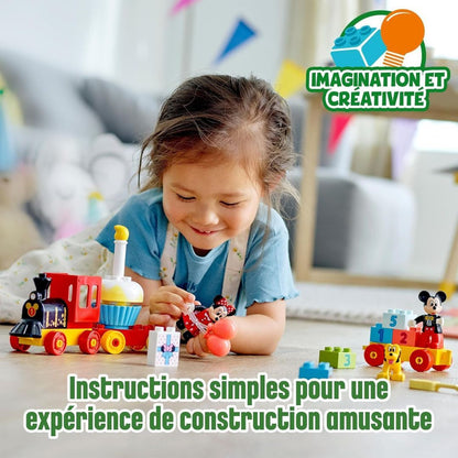 LEGO Duplo - 10941 Disney Le Train d’Anniversaire de Mickey et Minnie