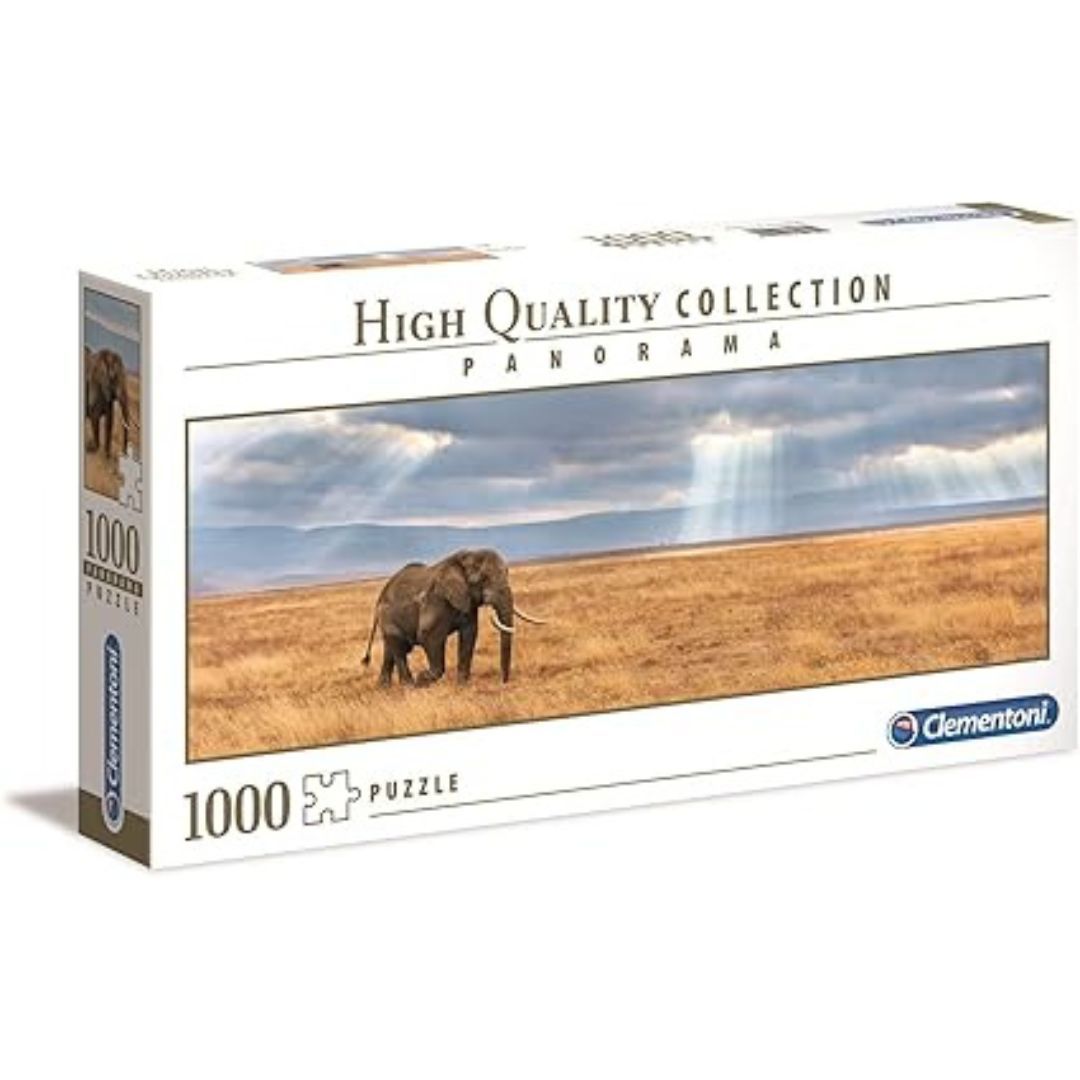 Clementoni - Puzzle Eléphant dans la Savane - 1000 Pièces