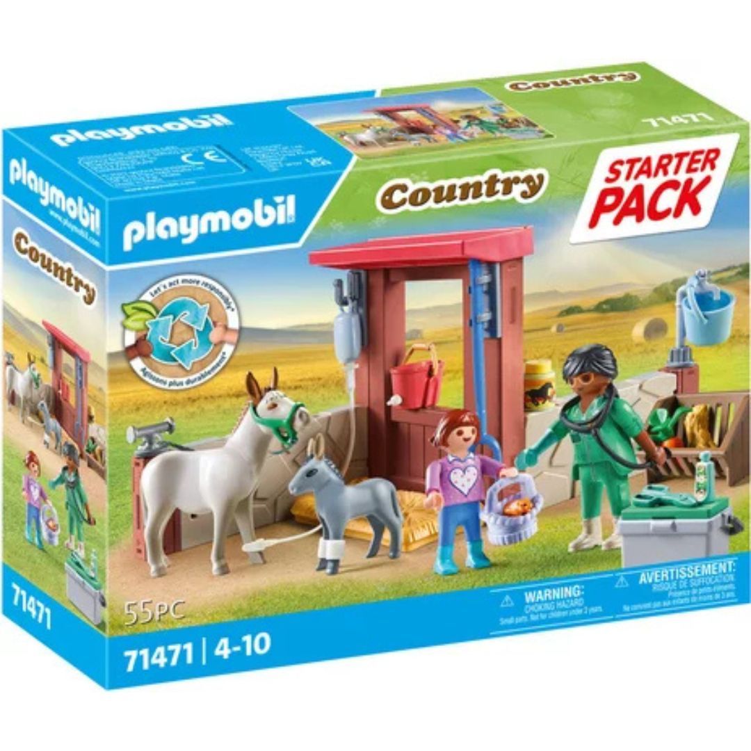 Playmobil 71471 - Vétérinaire avec animaux de la ferme