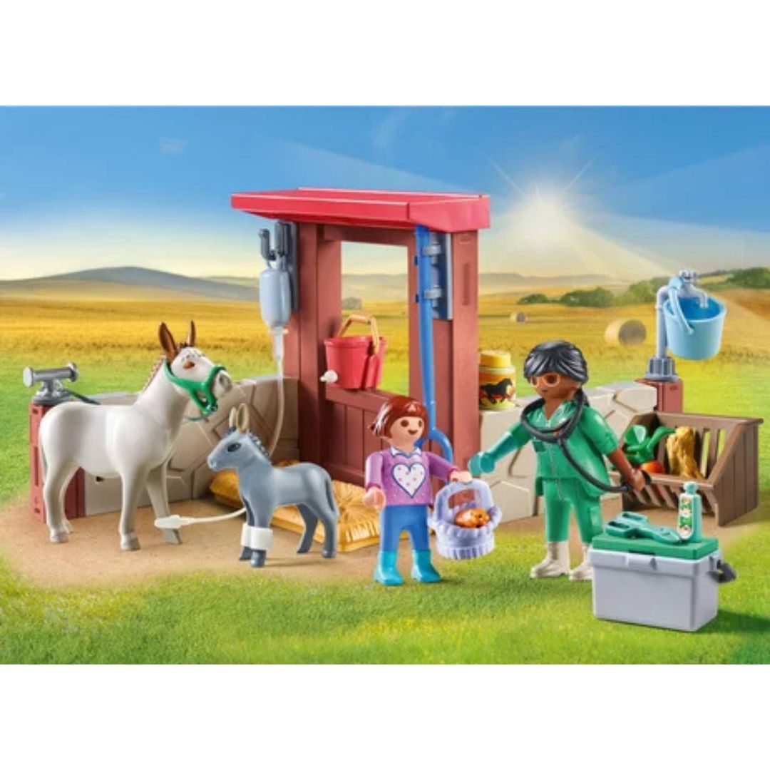 Playmobil 71471 - Vétérinaire avec animaux de la ferme
