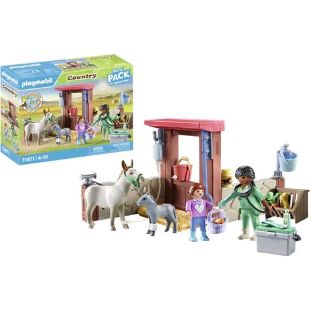 Playmobil 71471 - Vétérinaire avec animaux de la ferme