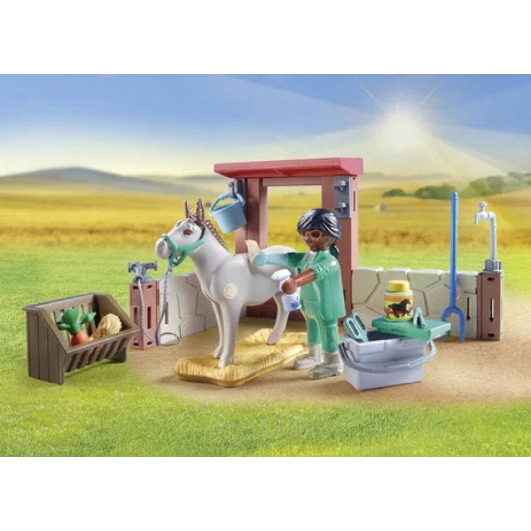 Playmobil 71471 - Vétérinaire avec animaux de la ferme