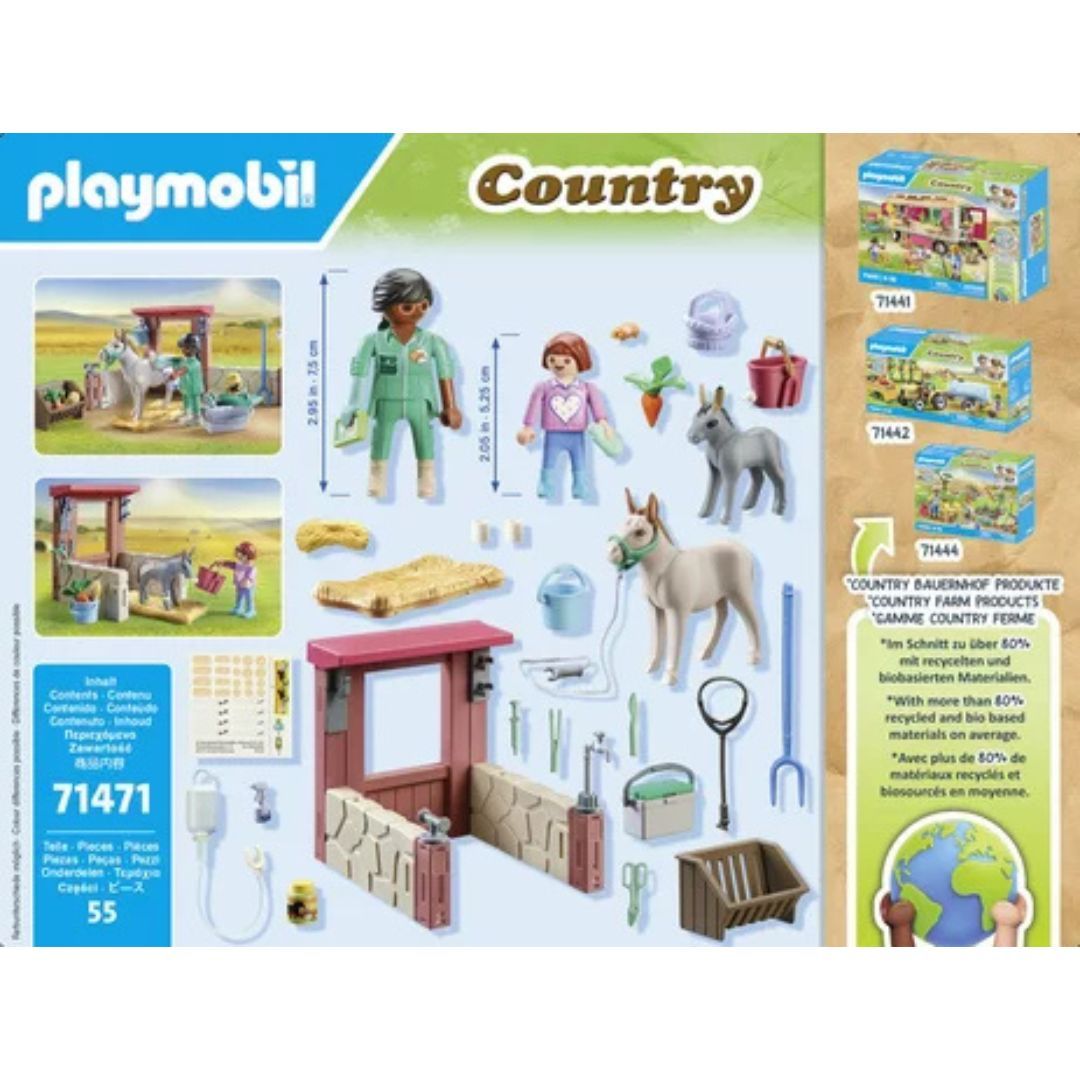 Playmobil 71471 - Vétérinaire avec animaux de la ferme