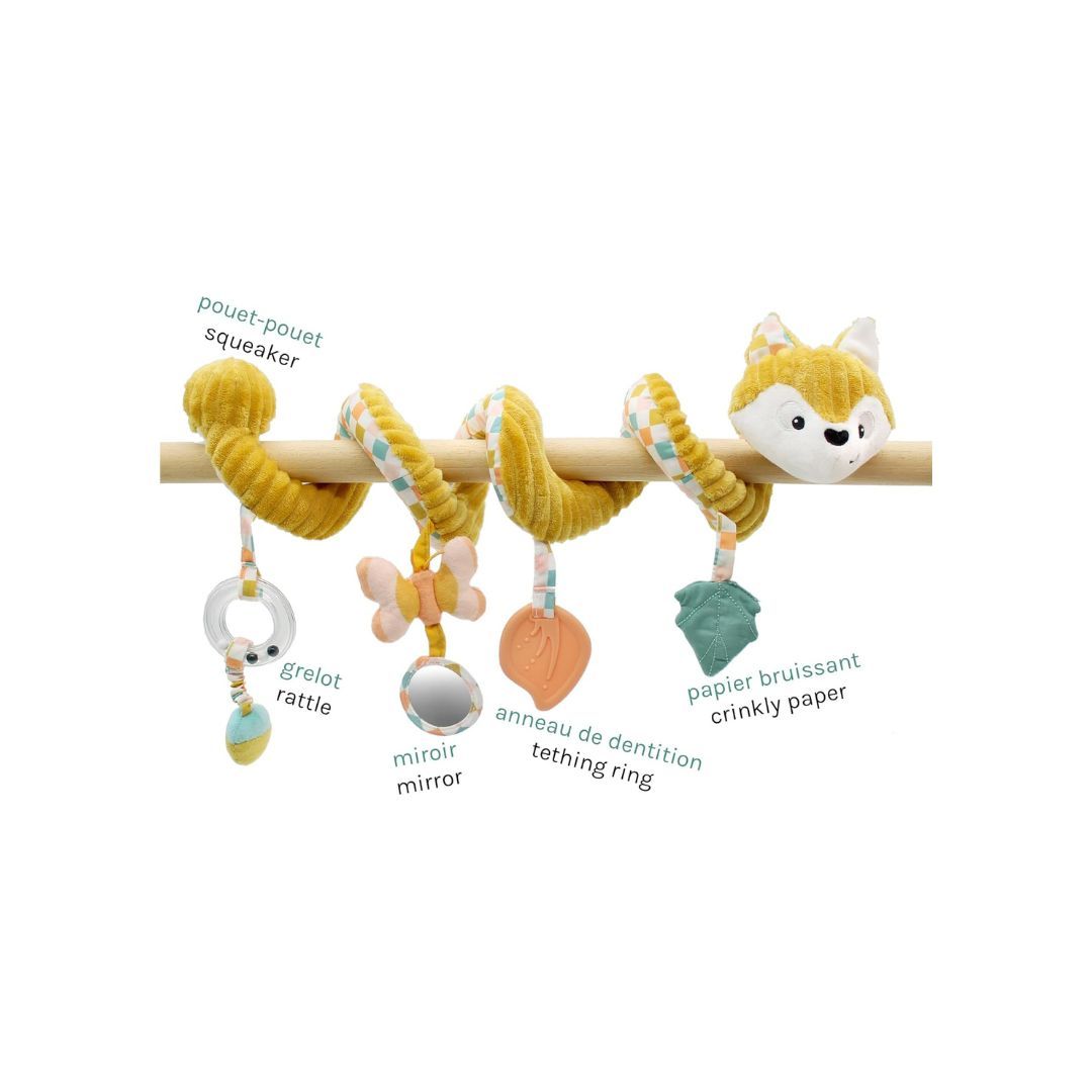 Les Déglingos – Spirale d’activités Cyranos le Renard – Jouet d’éveil bébé