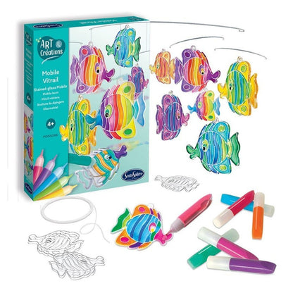 Sentosphère - Mobile Vitrail - Poissons