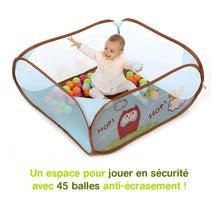 Ludi - Aire de Jeu Chouette Pop-up avec 45 balles offertes