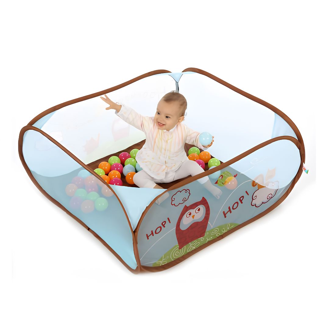 Ludi - Aire de Jeu Chouette Pop-up avec 45 balles offertes