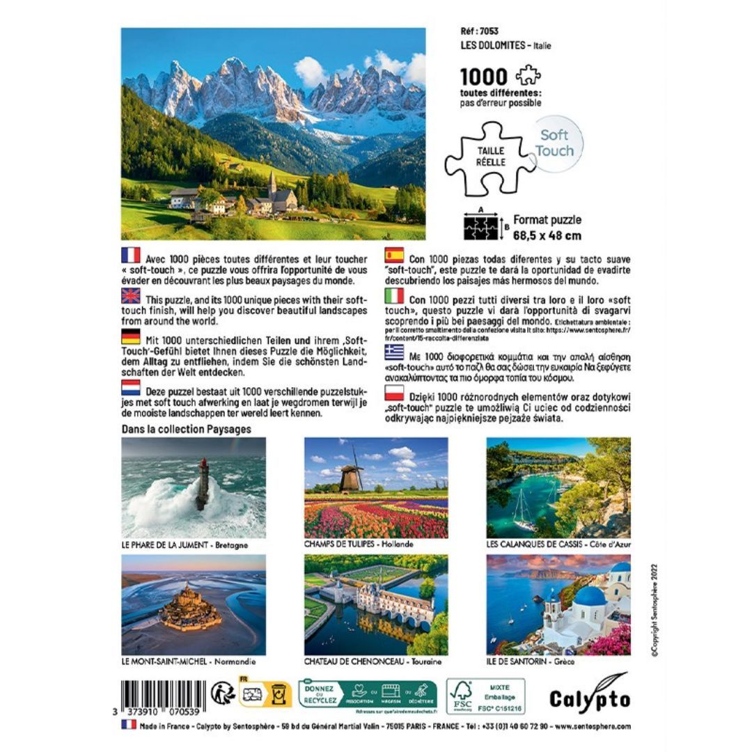 Sentosphère - Puzzle Le Mont-Saint-Michel - 1000 Pièces