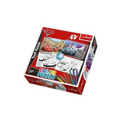 Trefl - Puzzle à colorier Disney Cars