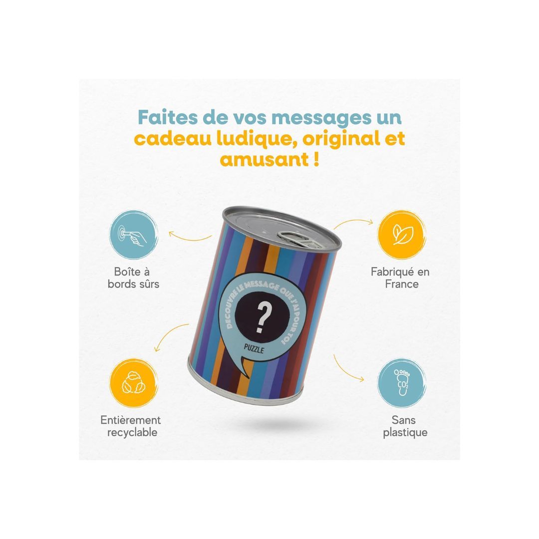 BWAT - Puzzle Message à Offrir dans Boîte Surprise (version française)
