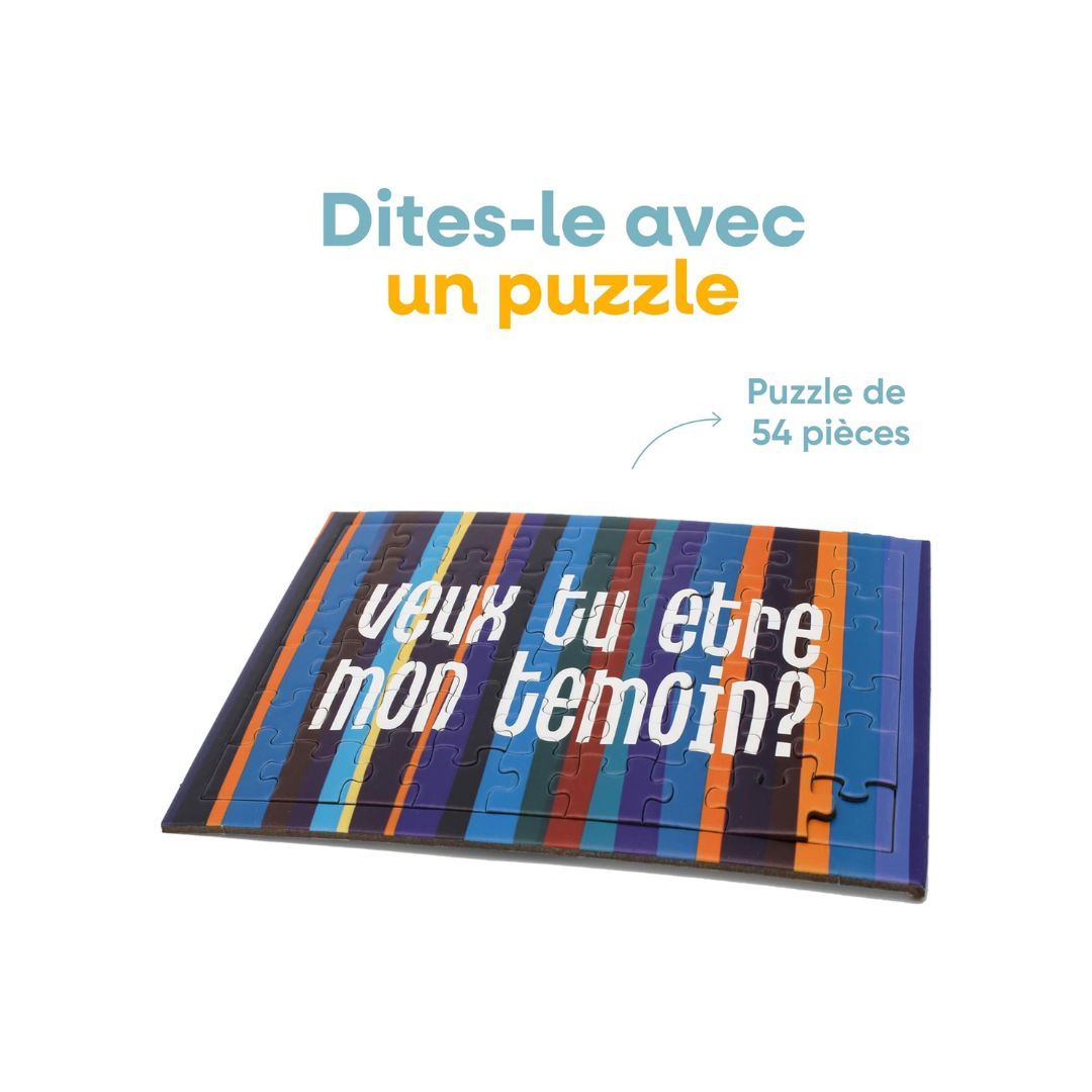 BWAT - Puzzle Message à Offrir dans Boîte Surprise (version française)
