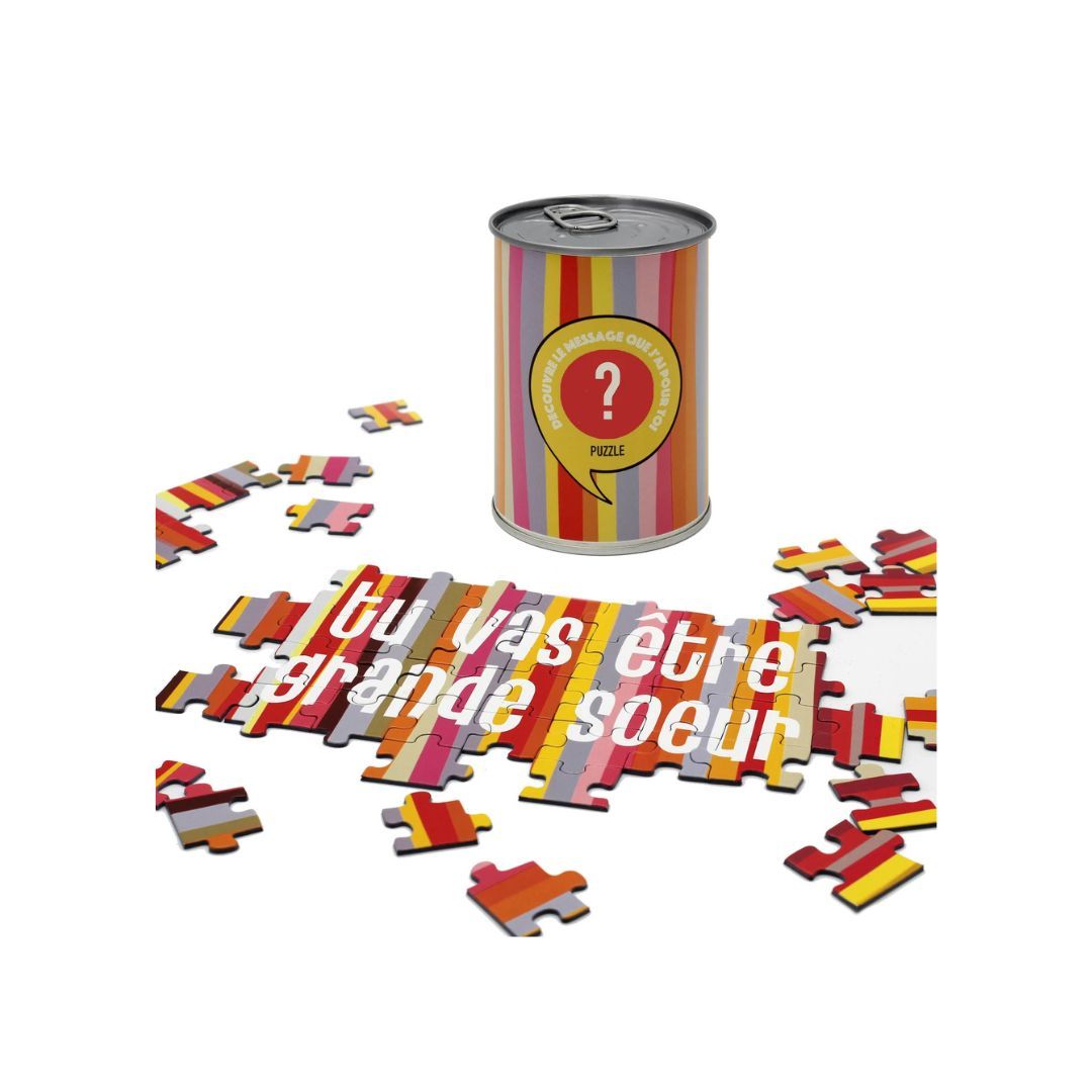 BWAT - Puzzle Message à Offrir dans Boîte Surprise (version française)
