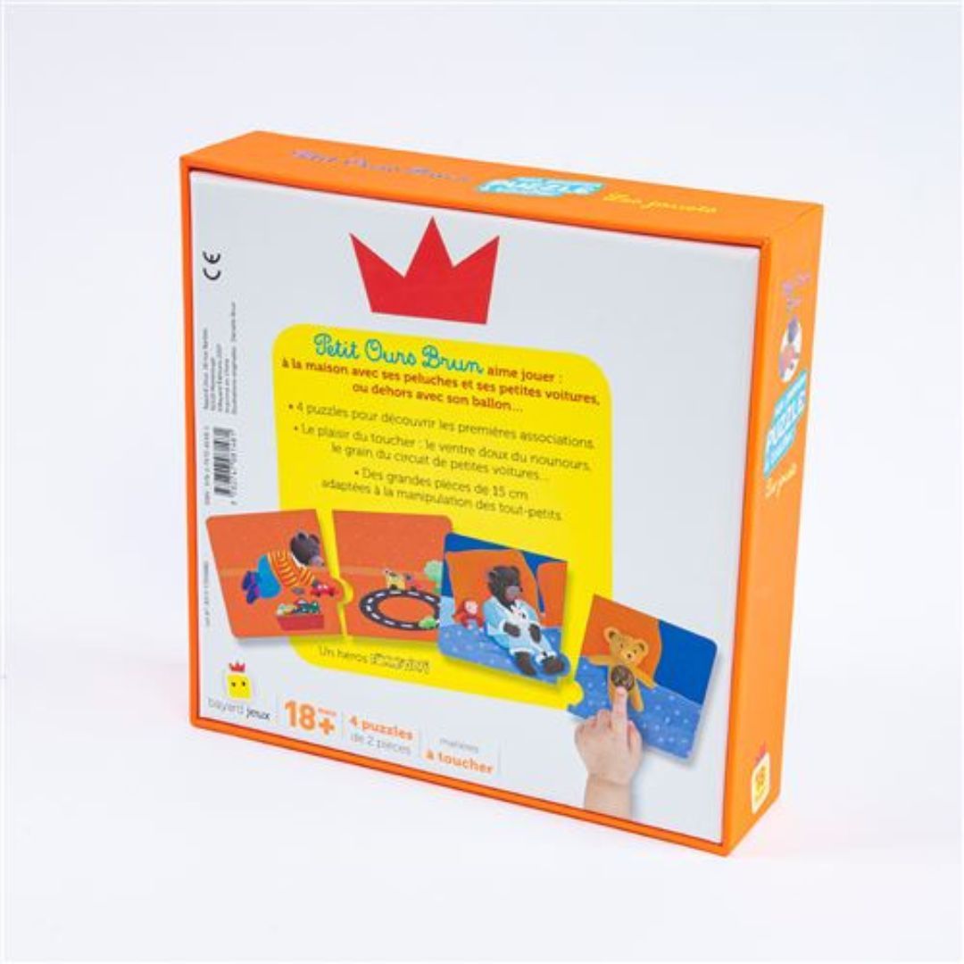 Bayard Jeux - Petit Ours Brun mon premier puzzle à toucher