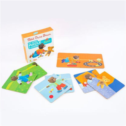 Bayard Jeux - Petit Ours Brun mon premier puzzle à toucher