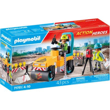 Playmobil 71751 - Ouvriers avec rouleau compresseur