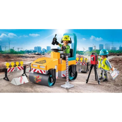 Playmobil 71751 - Ouvriers avec rouleau compresseur