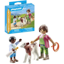 Playmobil 71803 - Fermière avec enfant donnant le biberon