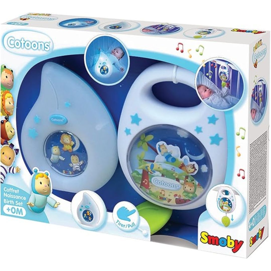 Smoby - Coffret de naissance cotoon bleu