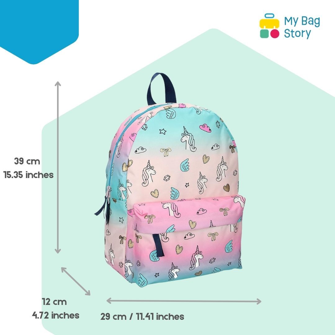 Prêt - Sac à dos Milky Kiss Rose/Bleu - 39 cm
