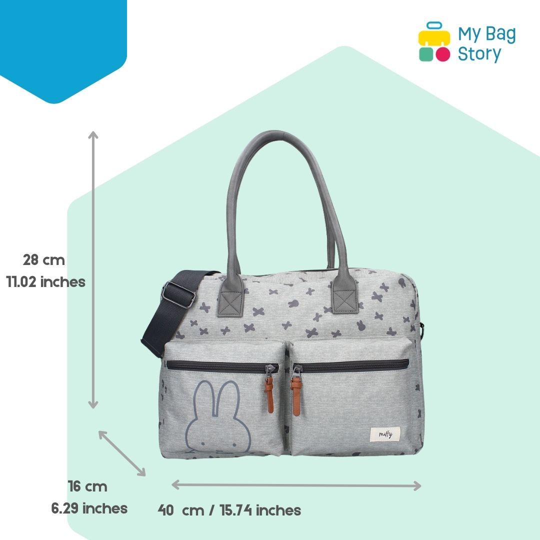 Mybagstory - Sac à langer Miffy Gris - 40 cm