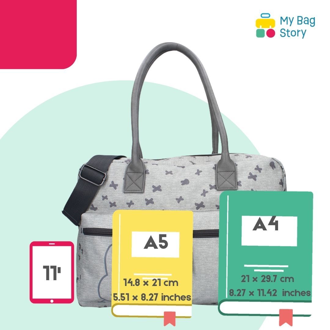 Mybagstory - Sac à langer Miffy Gris - 40 cm