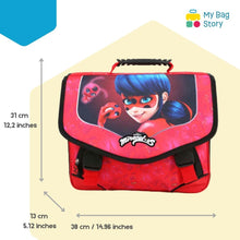 Mybagstory - Cartable Miraculous rouge 38 cm pour fille