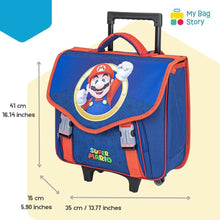 Mybagstory – Cartable à roulettes Mario Garçon 41x35x15 cm
