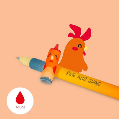 Legami - Crayons à Encre Gel Effaçable - Farm Sweet Farm - À l'unité