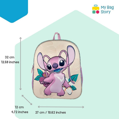 Mybagstory - Sac à Dos Angel Disney 3D Rose/Beige - 32 cm