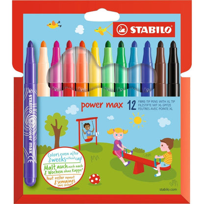 STABILO - Lot de 12 feutres de coloriage pointe large